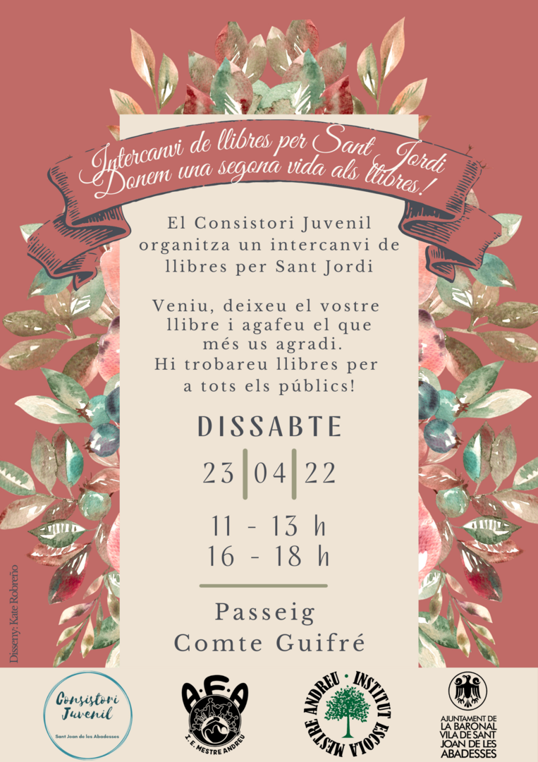 Cartell intercanvi de 
 llibres